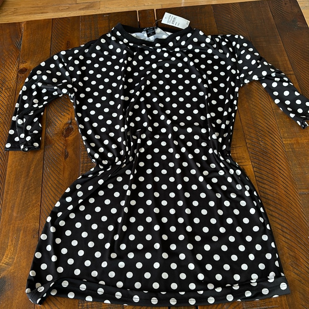 Ceny XS black and white polka dot dress. NWT. New condition